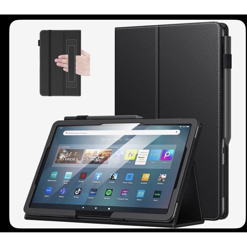 MoKo Case for Amazon Fire Max 11 2023 13th Gen Black Folio Stand Auto Wake NEW